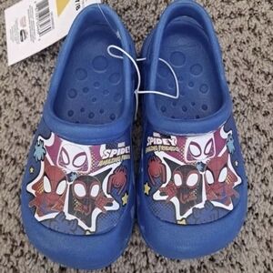 Marvel Blue Kids Spider-Man & Friends Graphic Slip-On Water Shoes Size 7/8